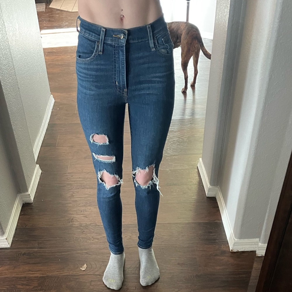 Hollister ripped jeans